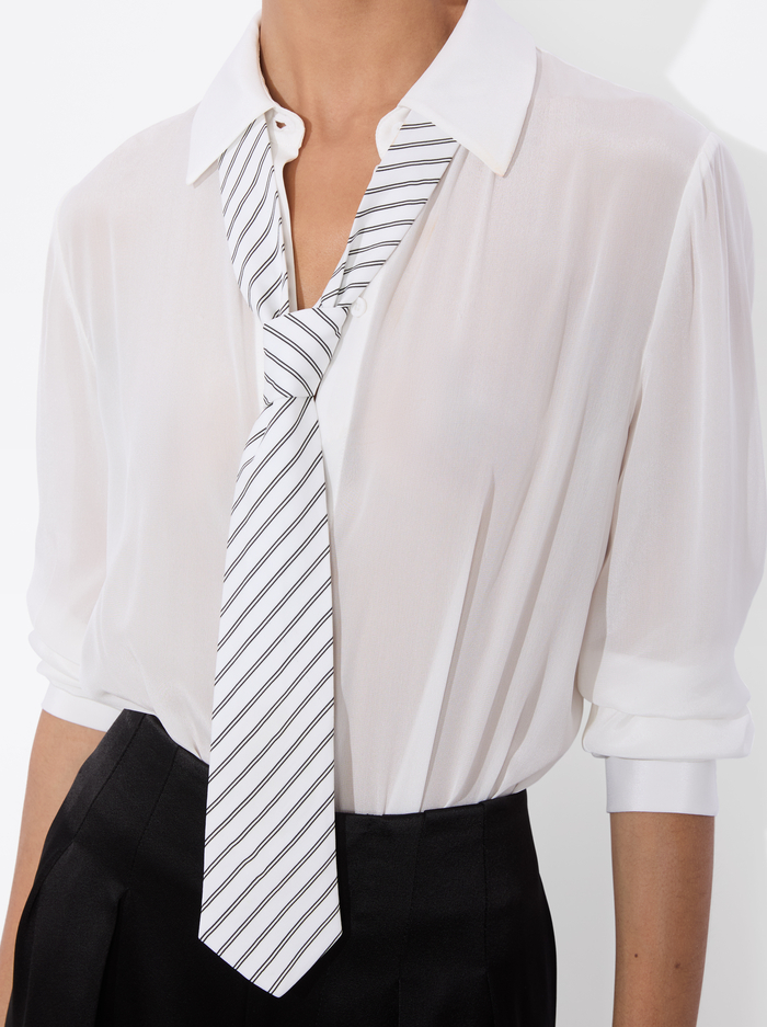 WILLA TIE - OFF WHITE/BLACK image 1 - Alice And Olivia