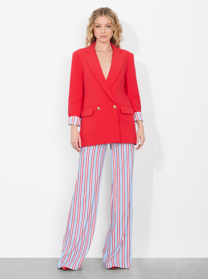 ARIAS DOUBLE BREASTED BLAZER - BRIGHT RUBY image 1 - Alice And Olivia