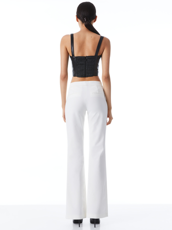 WALKER SLIM FRONT SLIT PANTS