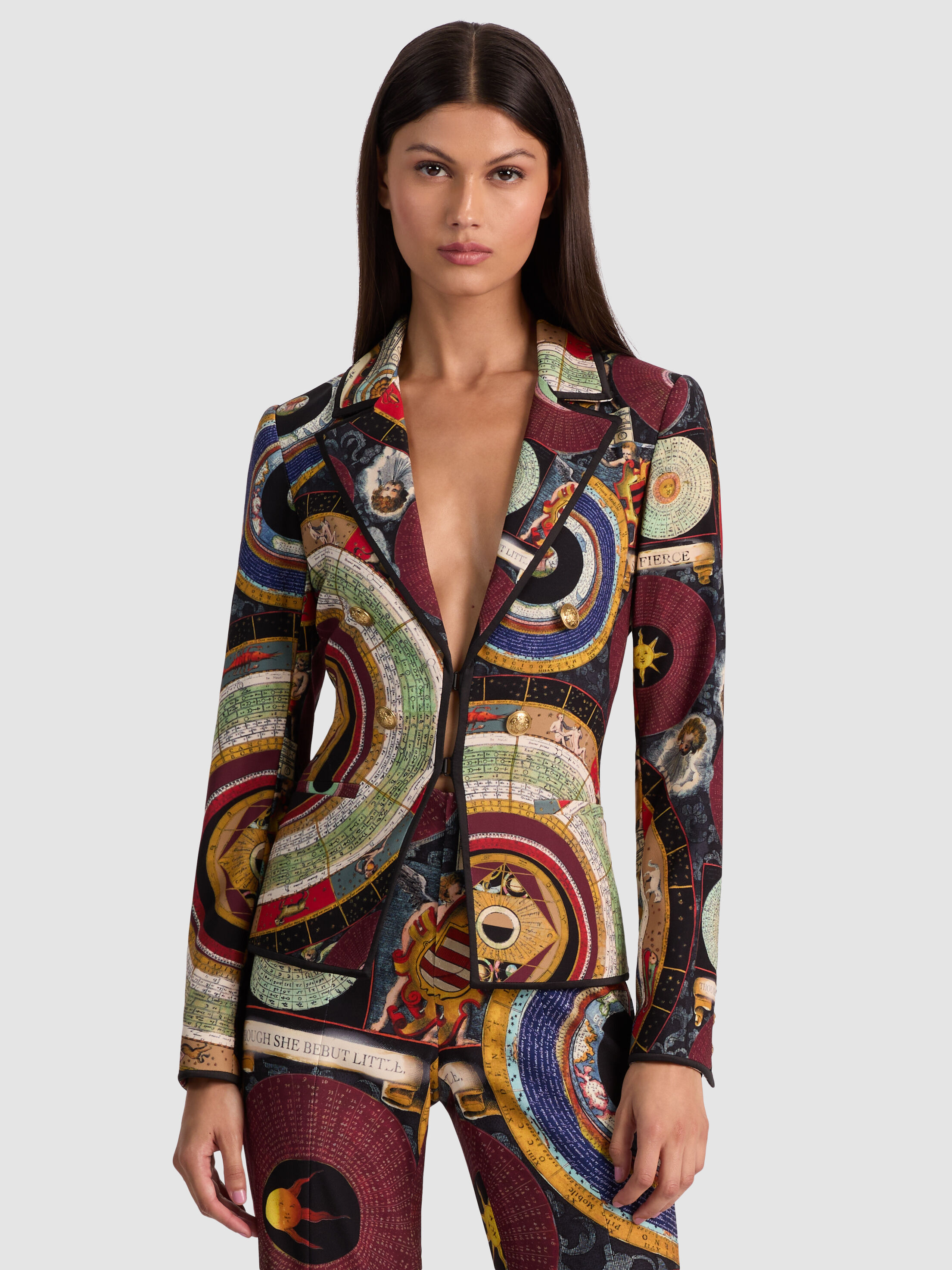 MYA PRINTED BLAZER in HANDS OF TIME | ALICE + OLIVIA
