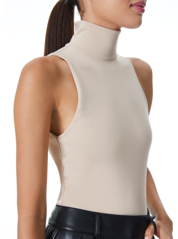 LENORA TURTLENECK BODYSUIT - ALMOND image 3 - ALICE + OLIVIA