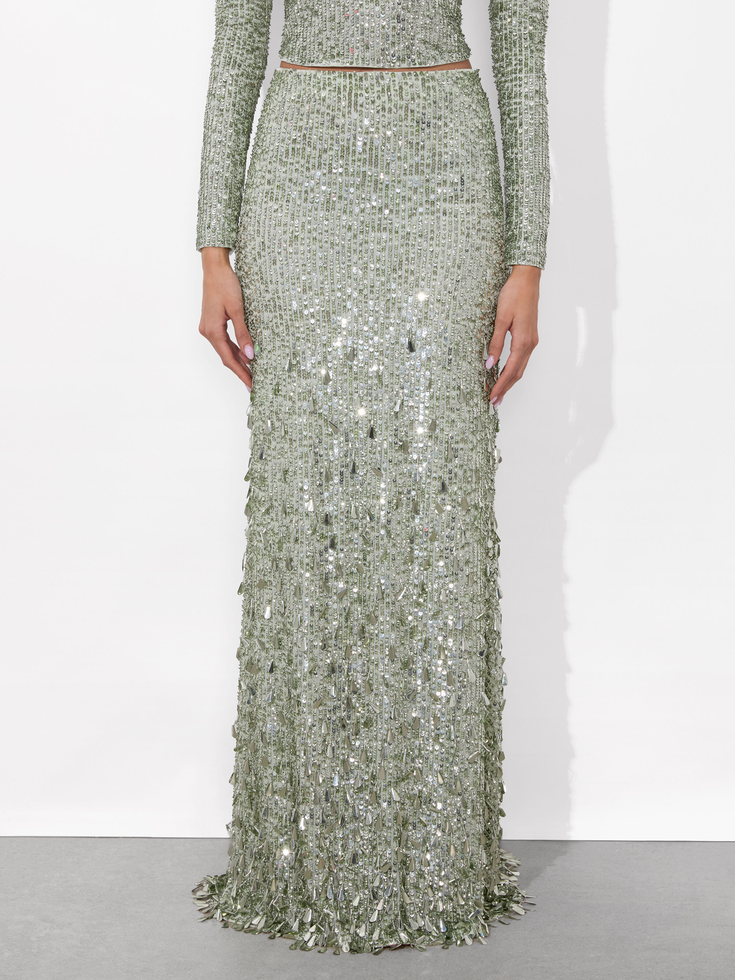Kidman Feathered Jacket In Sea Spray | Alice + Olivia