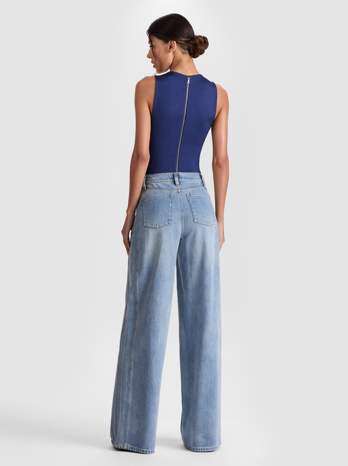 OLEA BODYSUIT - INDIGO image 2 - Alice And Olivia