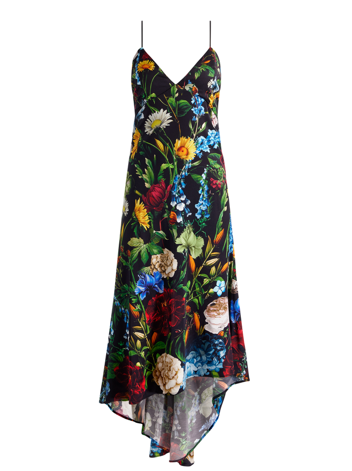 LUCIANA SLIP DRESS - SOCIAL HOUR BLACK image 5 - Alice And Olivia