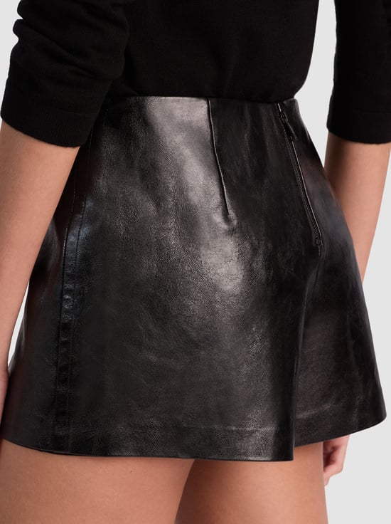 BLACK-MACE VEGAN MINI SKORT