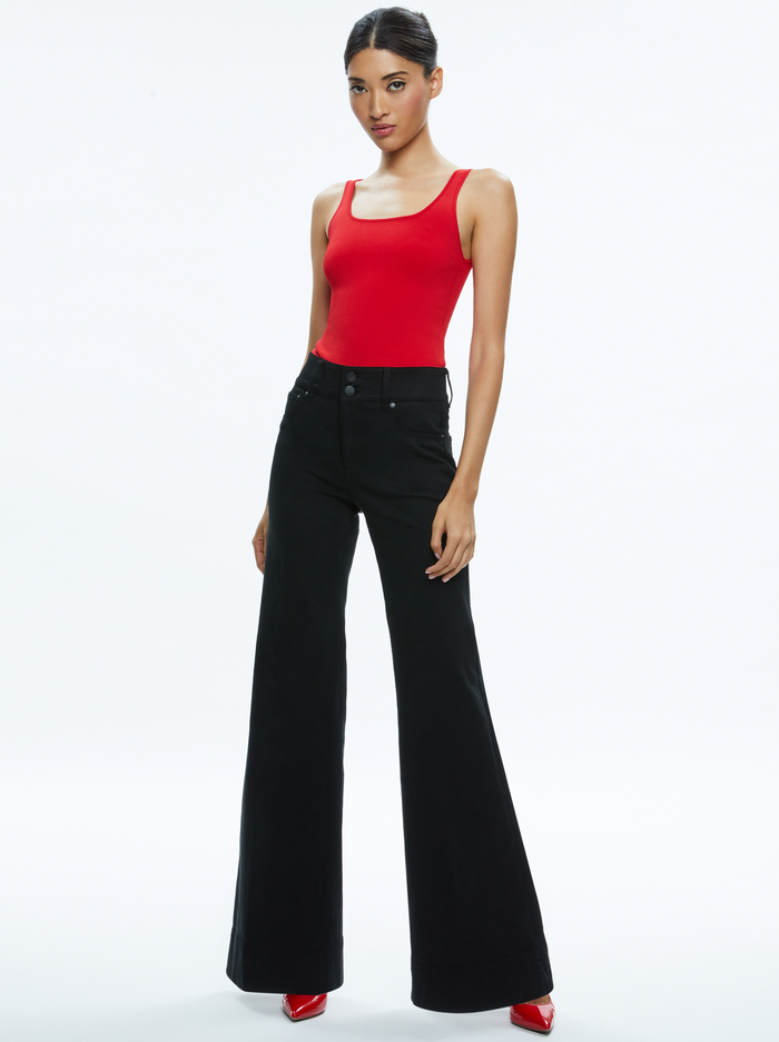 DARYN SWEATER TANK - BRIGHT RUBY image 2 - Alice And Olivia