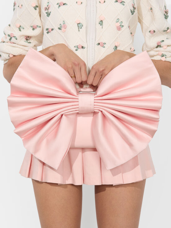 PINK BLOOM-SEMIRA BOW BAG