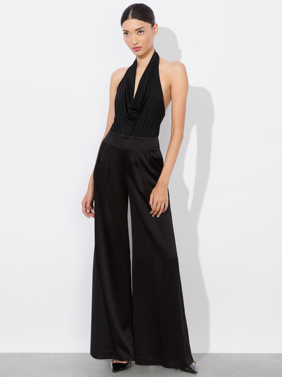 BLACK-AYANNA COWL BODYSUIT