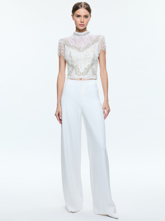 ANDRA PANT - OFF WHITE image 1 - Alice And Olivia