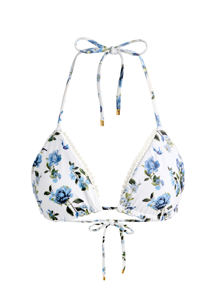 A+O X PQ SWIM REVERSIBLE TRIANGLE BIKINI TOP - AMERICAN BEAUTY OFF WHITE image 5 - ALICE + OLIVIA