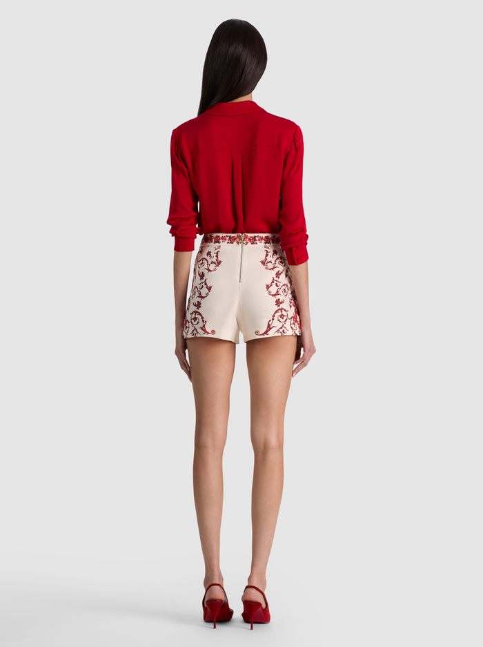 HERA LINEN SHORT - WINDING ROAD image 2 - ALICE + OLIVIA