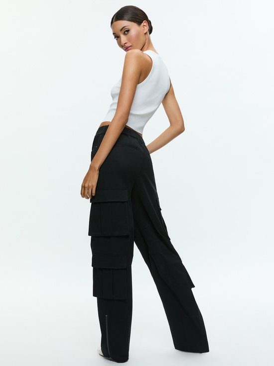 BLACK-AKERS OVERSIZED CARGO PANT