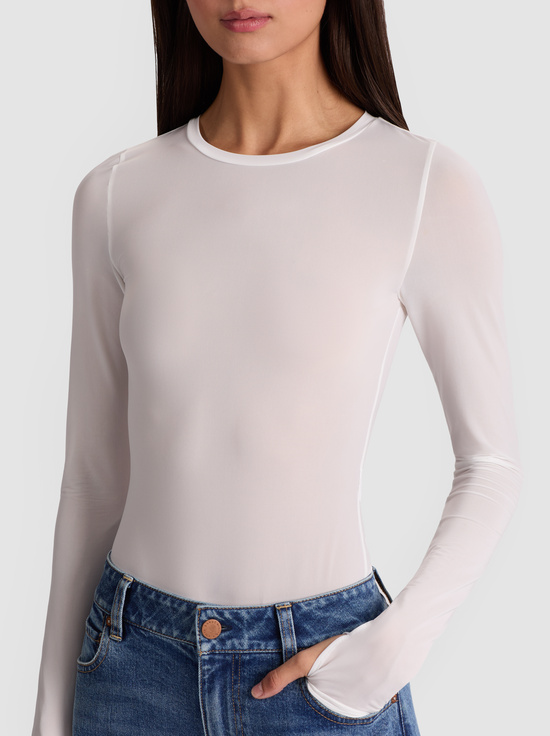 OFF WHITE-HOTTIE LONG SLEEVE BODYSUIT