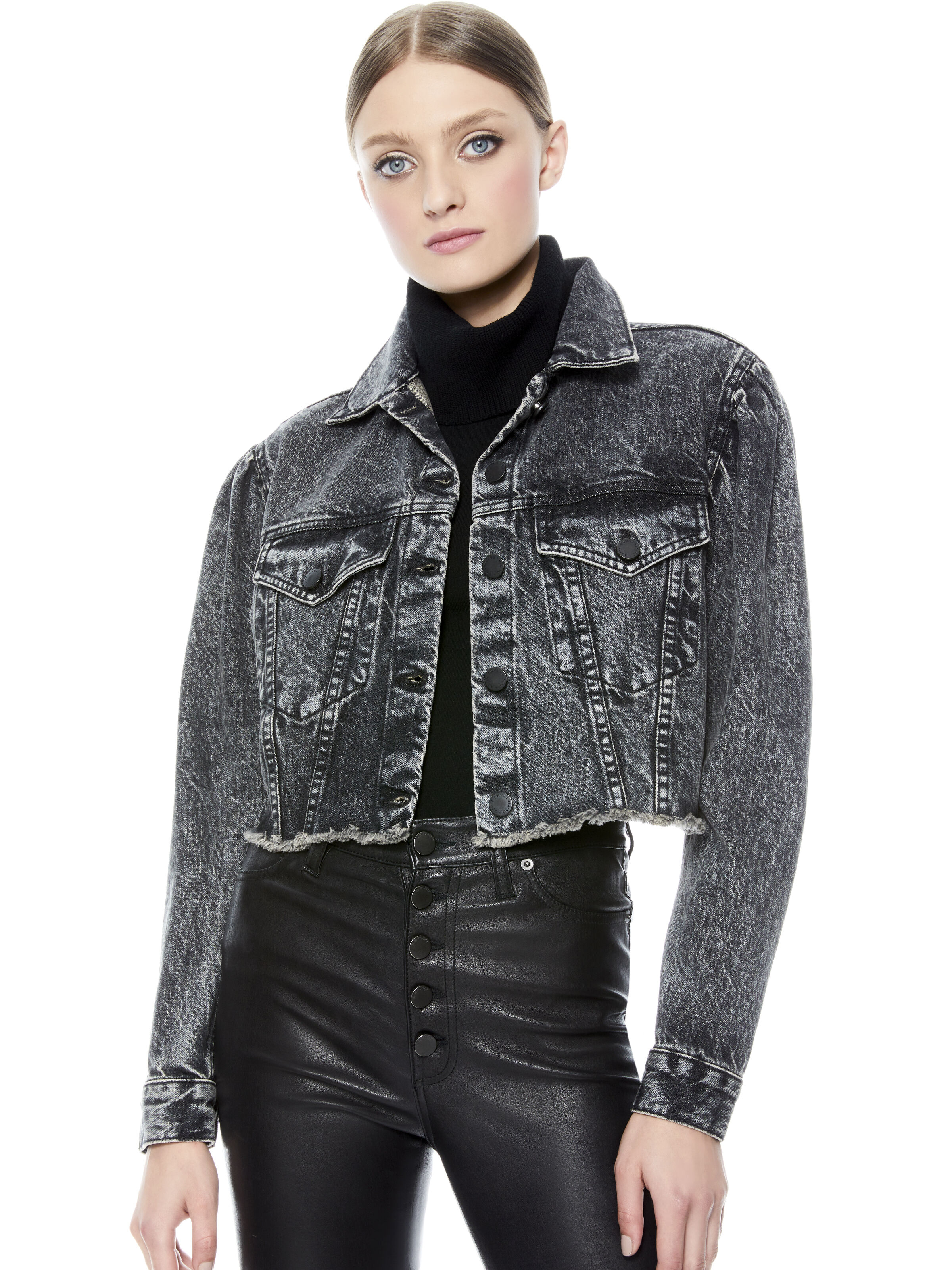 balenciaga jean jacket womens