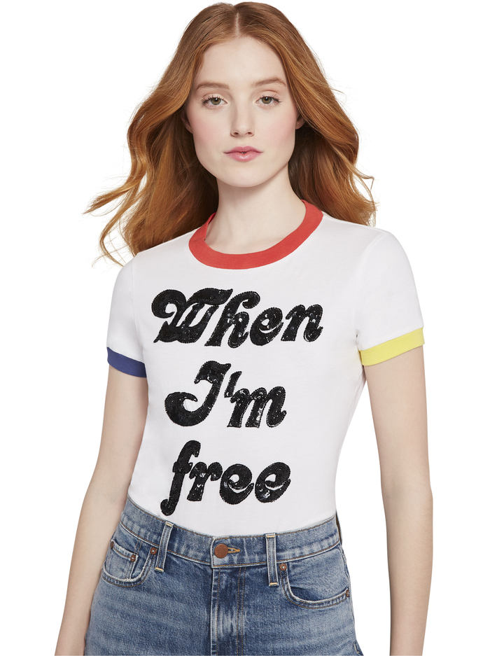 AO X LAKWENA RYLYN TEE - WHITE/MULTI image 1 - Alice And Olivia