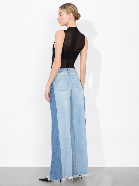 BLACK-BANDEAU SLEEVELESS BODYSUIT