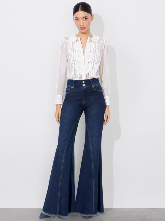OFF WHITE-KURT MIXED MEDIA BLOUSE
