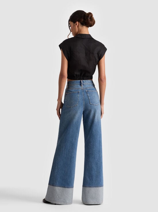 BLACK-MILA CROPPED TOP