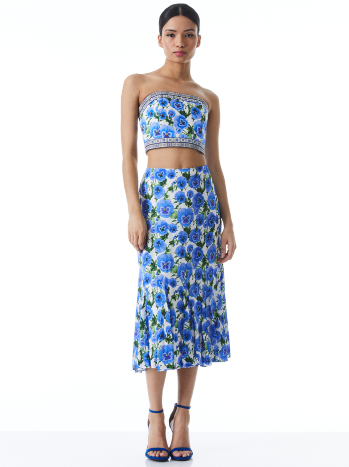 CERESI BANDEAU TOP - PERFECT PANSY image 2 - Alice And Olivia