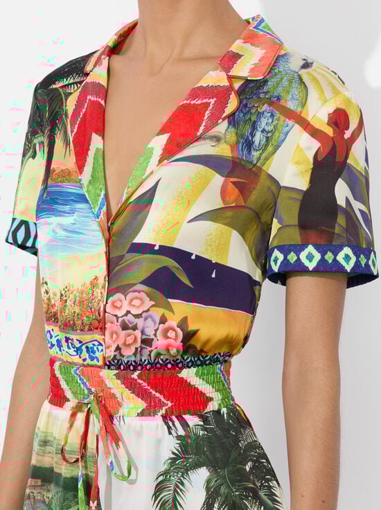 ISLAND DREAMS MULTI-LEIGHTON PAJAMA ROMPER