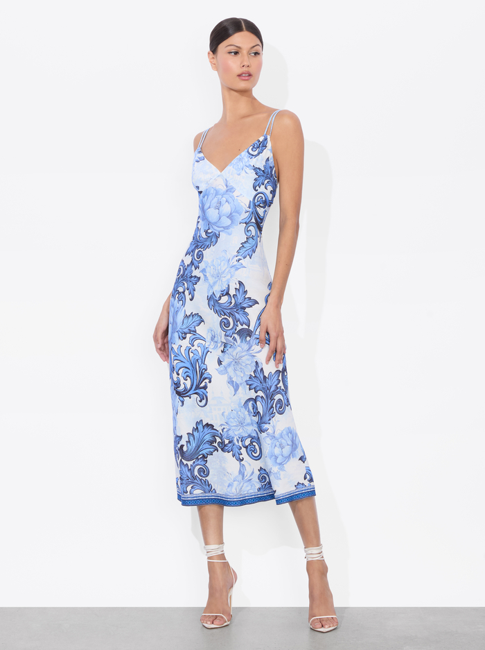 KIRO SLIP DRESS - SCROLL SYMPHONY image 3 - ALICE + OLIVIA