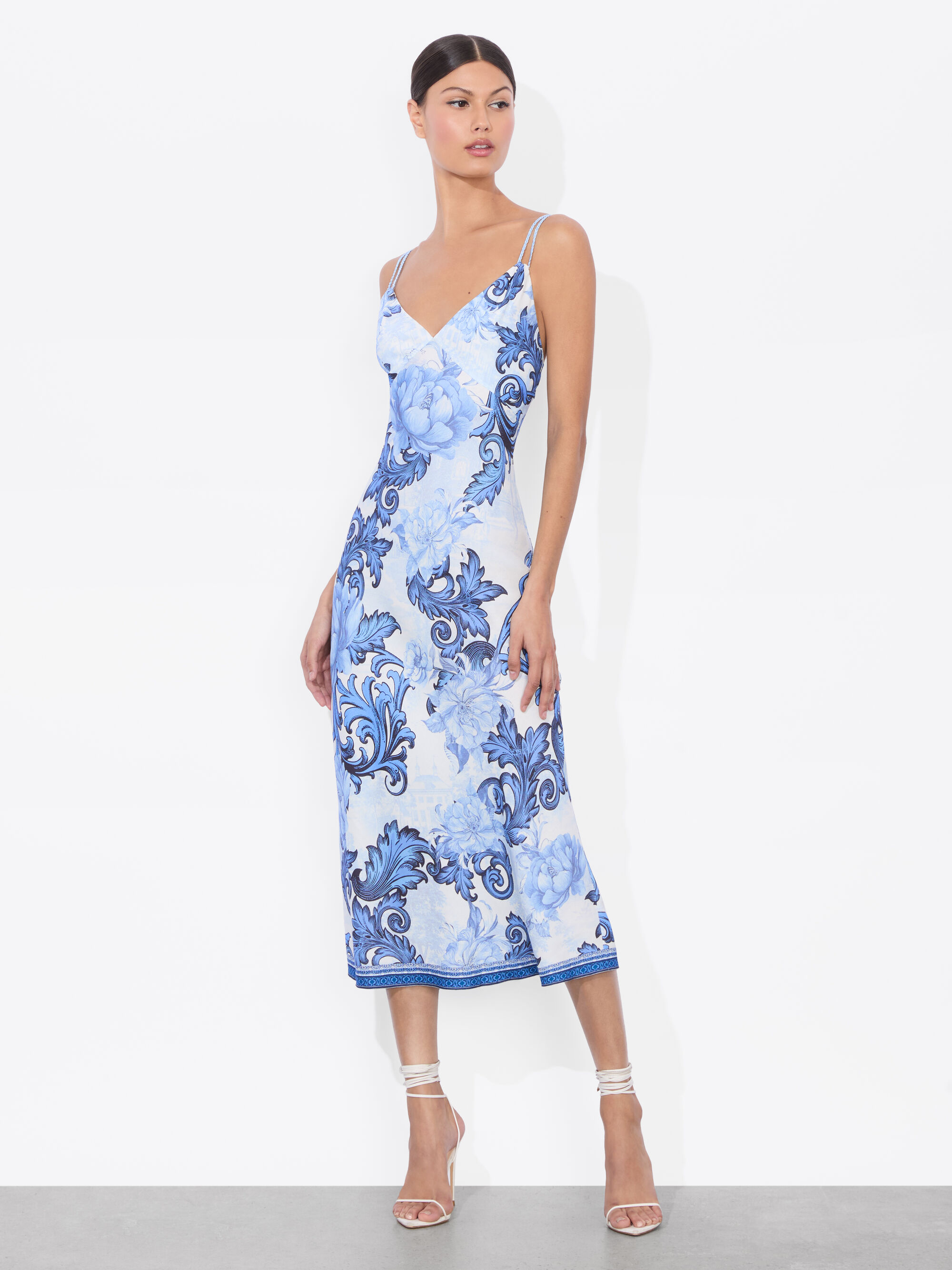 Alice & Olivia Kiro Pleated Shoulder Dress - Black