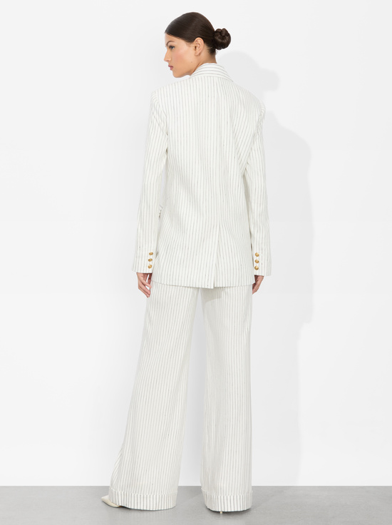 OFF WHITE/BLACK-ARIAS DOUBLE BREASTED BLAZER