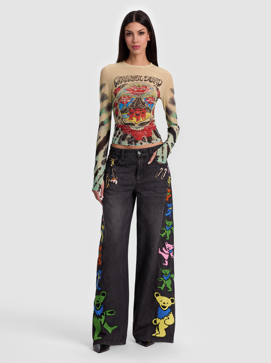 AMPLIFY TIE DYE-A+O X GRATEFUL DEAD DELAINA TOP