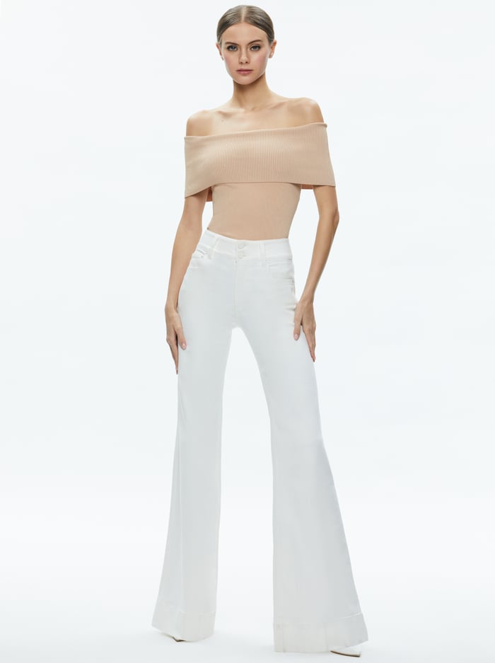 DOLAN PULLOVER - ALMOND image 1 - Alice And Olivia
