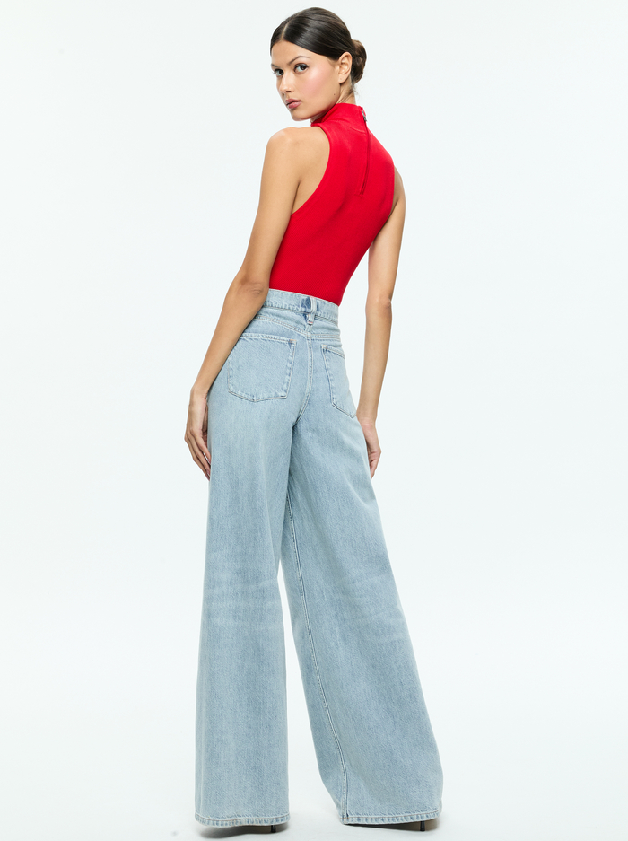 DARCEY TANK - BRIGHT RUBY image 2 - Alice And Olivia