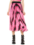 KATZ PLEATED MAXI SKIRT - WASHED TIE DYE PINK
