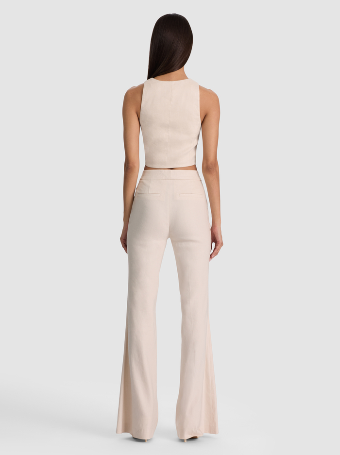 DONNA LINEN VEST - OATMEAL image 2 - ALICE + OLIVIA