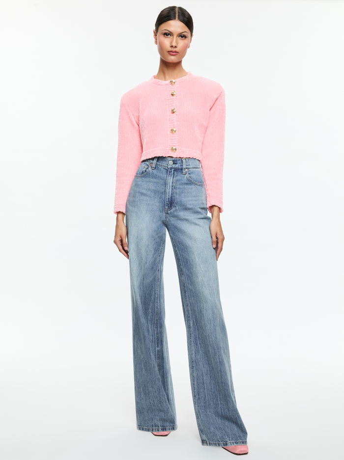 BREANNA CARDIGAN - ROSE QUARTZ image 1 - Alice And Olivia