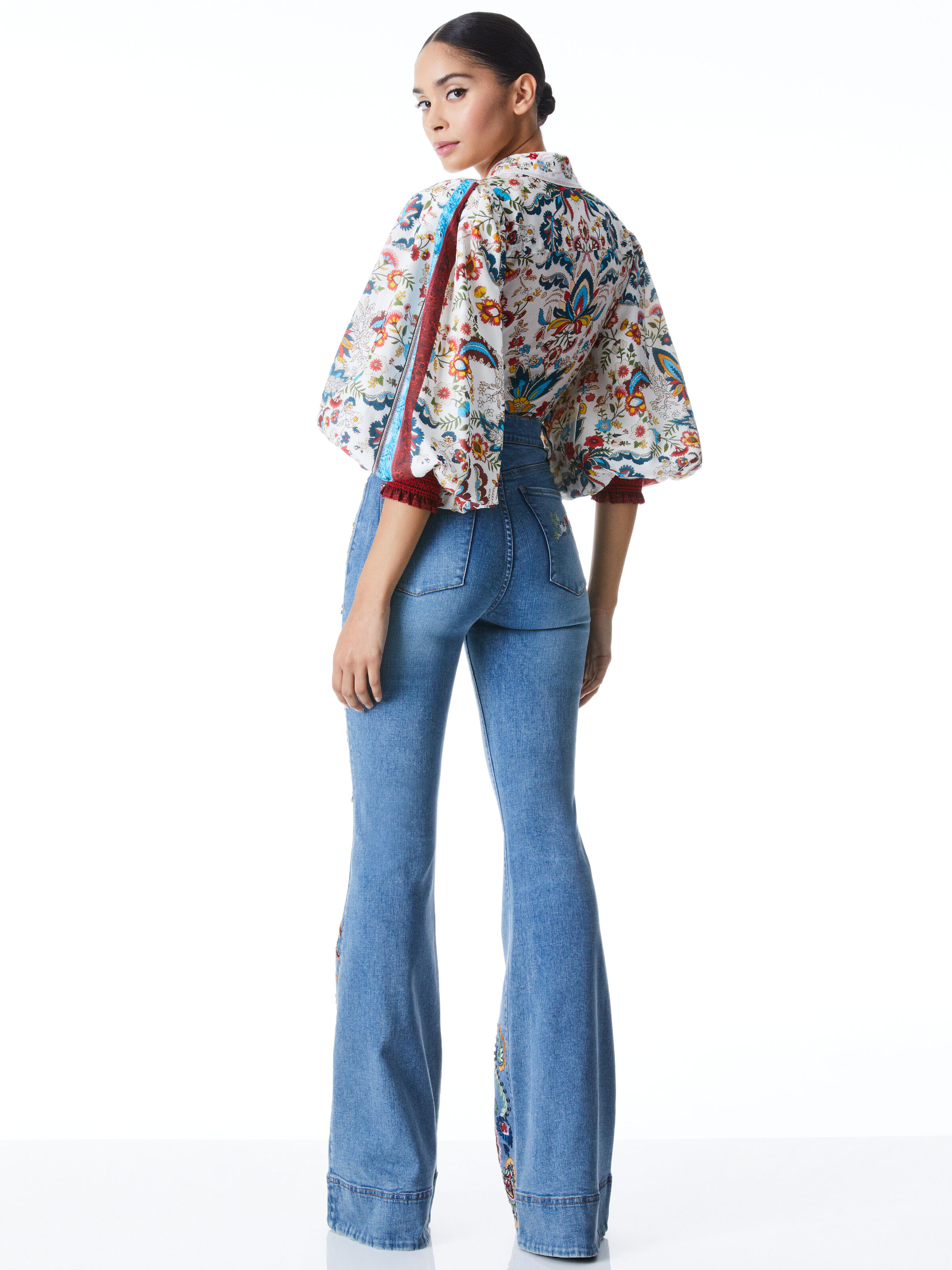 Alice and olivia floral blouse Outlet