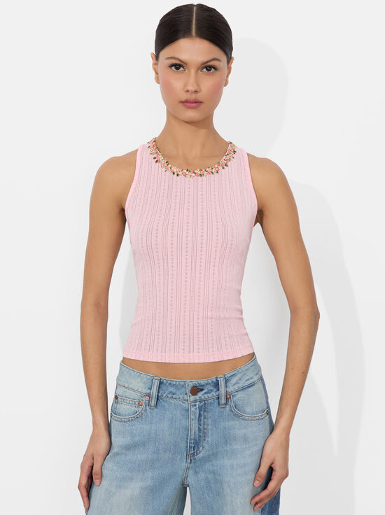 PINK BLOOM-ALLEN TANK TOP