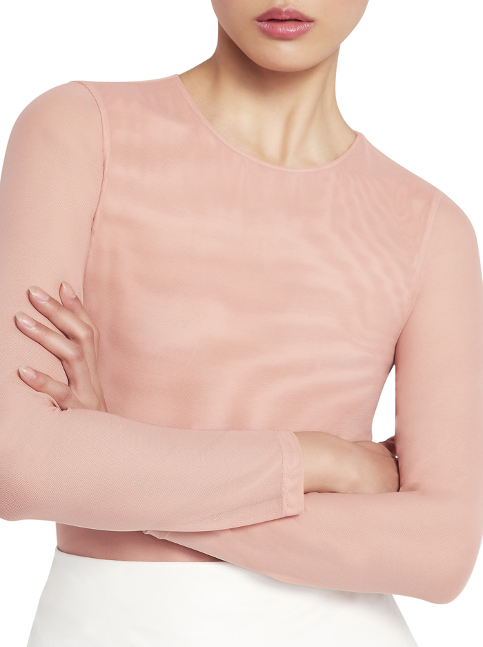 NARA FITTED BODYSUIT - ROSE TAN image 3 - ALICE + OLIVIA