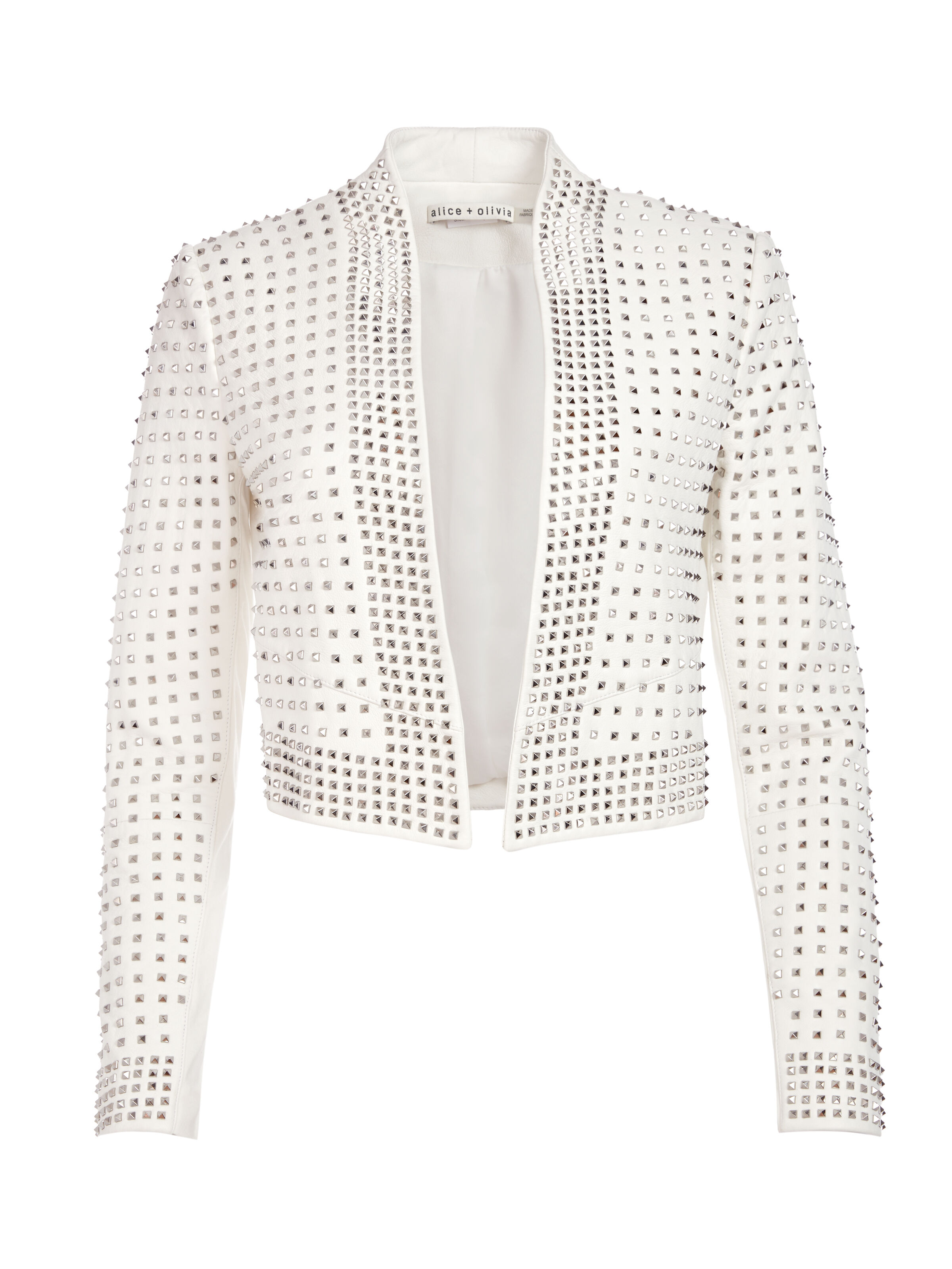 Alice and olivia best sale studded leather jacket