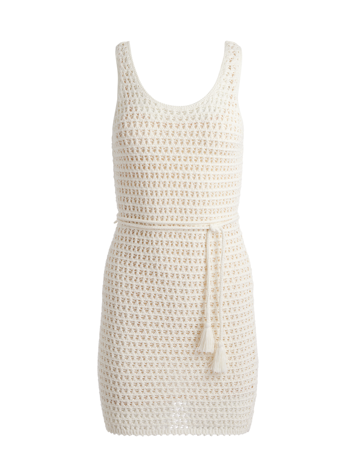 TOMOKO WAIST TIE DRESS - VANILLA image 5 - Alice And Olivia