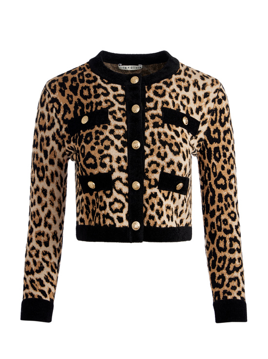 CATWALK MULTI-CLAIRA LEOPARD CARDIGAN