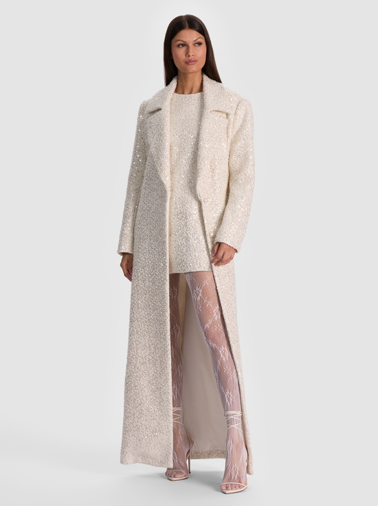 OFF WHITE-NICHOLAS EMBELLISHED COAT
