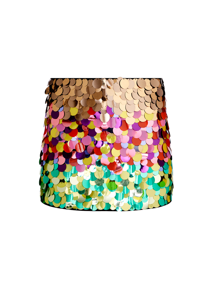 RUBI PAILLETTE MICRO SKIRT - MULTI image 5 - Alice And Olivia