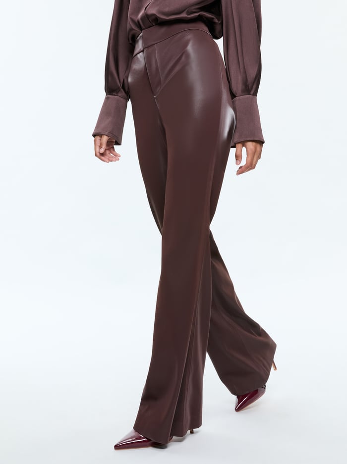 ANDREW VEGAN PANT - ESPRESSO image 3 - Alice And Olivia