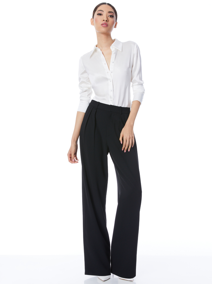 WILLA FITTED TOP - WHITE image 4 - Alice And Olivia