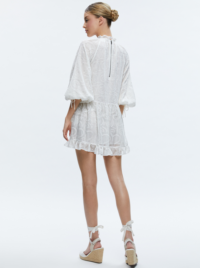 SHERRIE GATHERED TUNIC DRESS - OFF WHITE image 2 - Alice And Olivia