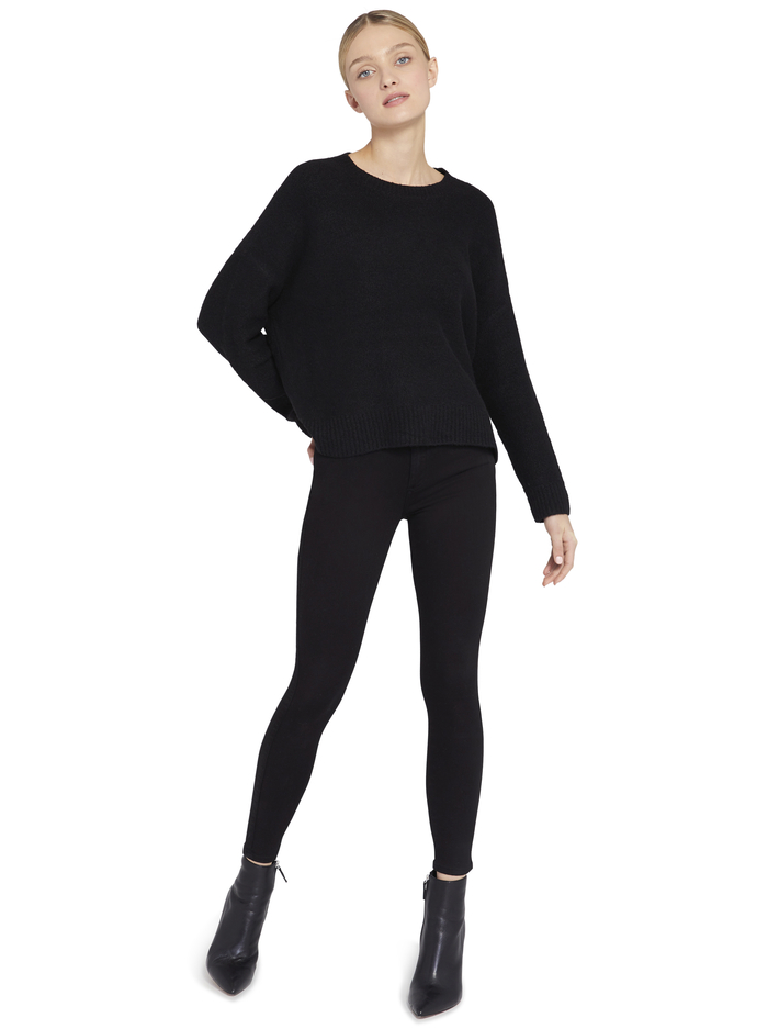 ROMA SLOUCHY PULLOVER - BLACK image 9 - Alice And Olivia