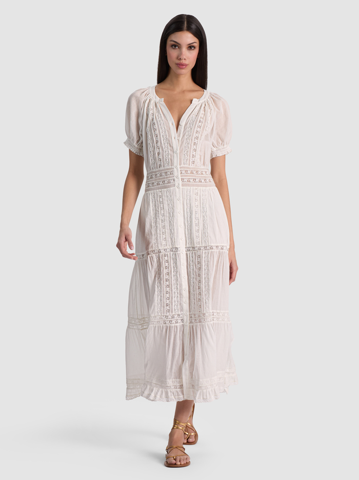 KATHRYN MIDI SHIRT DRESS - OFF WHITE image 3 - ALICE + OLIVIA
