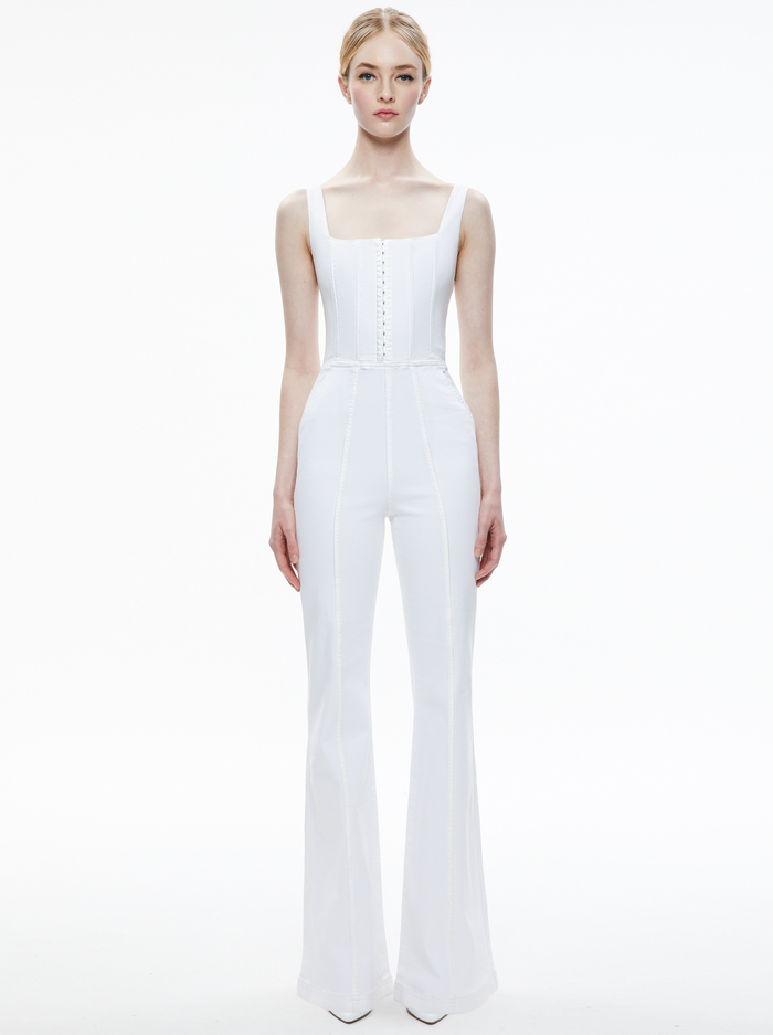 Sleeveless Jumpsuit - White