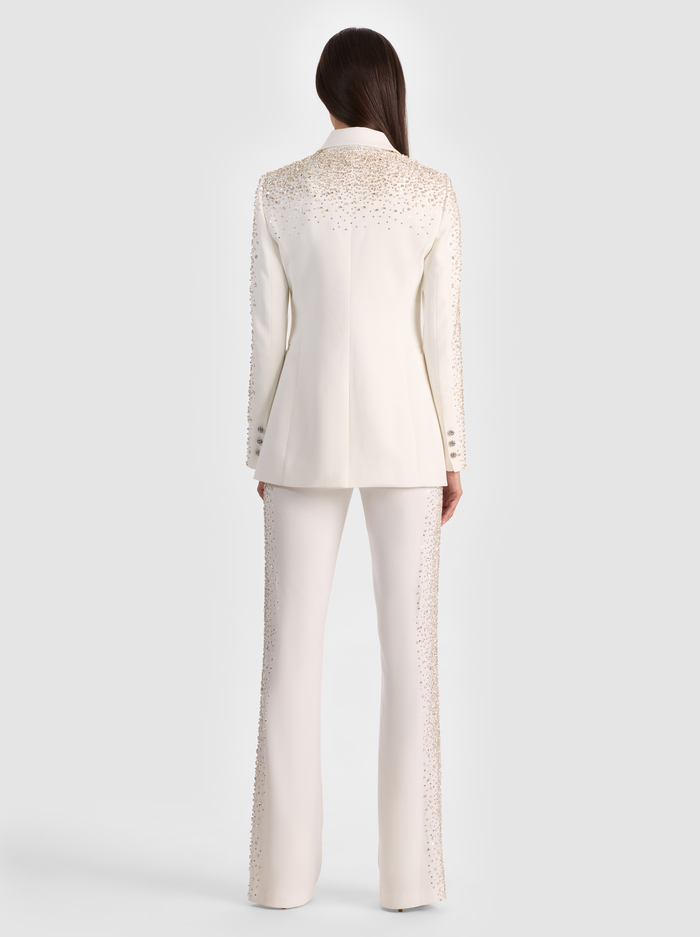 BREANN EMBELLISHED FITTED BLAZER - OFF WHITE image 2 - ALICE + OLIVIA