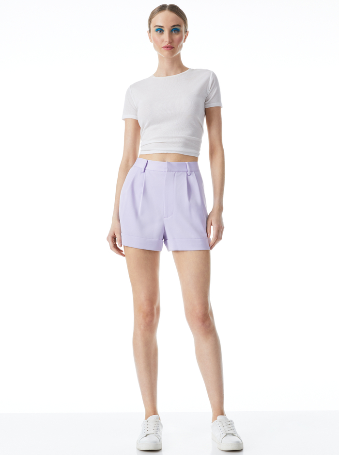 CONRY PLEATED CUFF SHORT - LAVENDER image 2 - Alice And Olivia