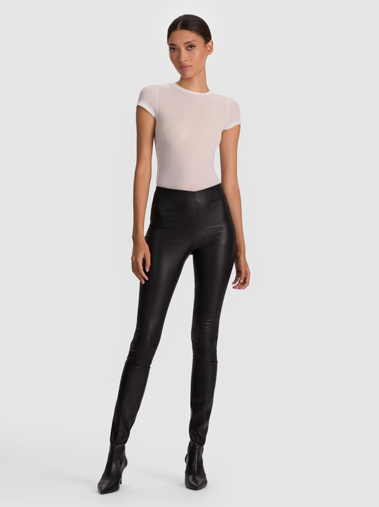 BLACK-LENNOX LEATHER LEGGING
